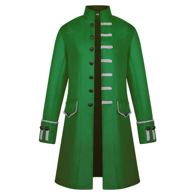 Medieval Retro Clothing Solid Color Steampunk Theme Costume PQMY002E