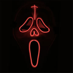 Glow In Dark Costume Accessories DJ Party Light Up Masks LED Glowing Masks