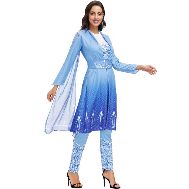 Halloween Uniform For Adult Female long-sleeved Princess Cosplay Costume PQMR45