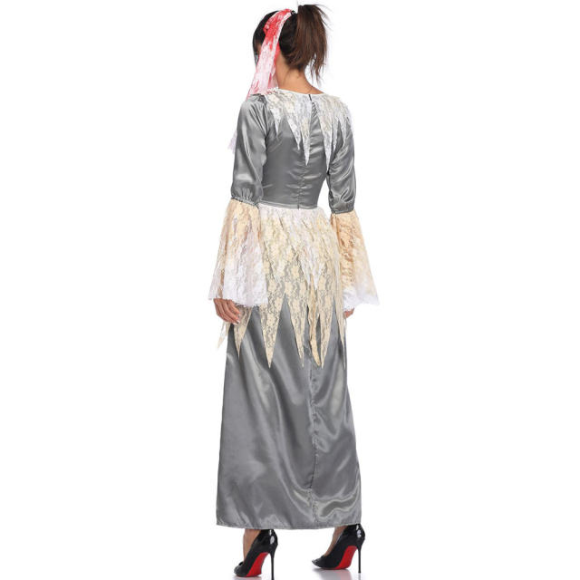 Vampire Ghost Bride Dress Ghost Festival Masquerade Costume PQMR1957