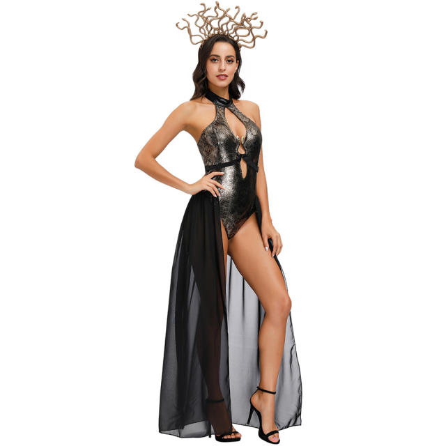 Halloween Hydra Witch Roman Girl Costume masquerade Fancy Dress PQMR4517