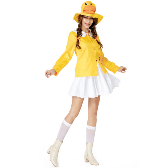 Anchor Little Yellow Duck Suit Host Chao Meng Little Yellow Duck Cos Costume PQMR2060
