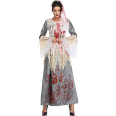 Vampire Ghost Bride Dress Ghost Festival Masquerade Costume PQMR1957