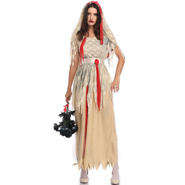 Halloween Costume Vampire Outfits Demon Ghost Bride Uniform PQMR1956