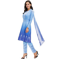 Halloween Uniform For Adult Female long-sleeved Princess Cosplay Costume PQMR45