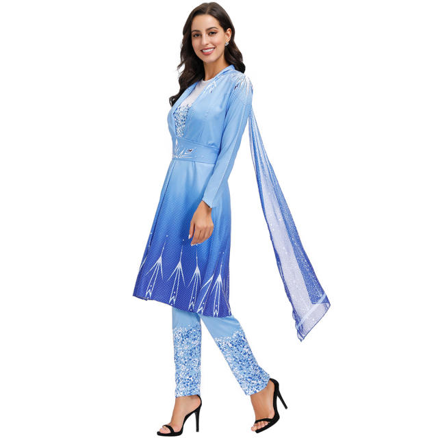 Halloween Uniform For Adult Female long-sleeved Princess Cosplay Costume PQMR45