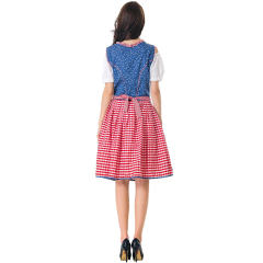 German Gavarian Dress Oktoberfest Costume October Folk Dance Uniform PQMR8165