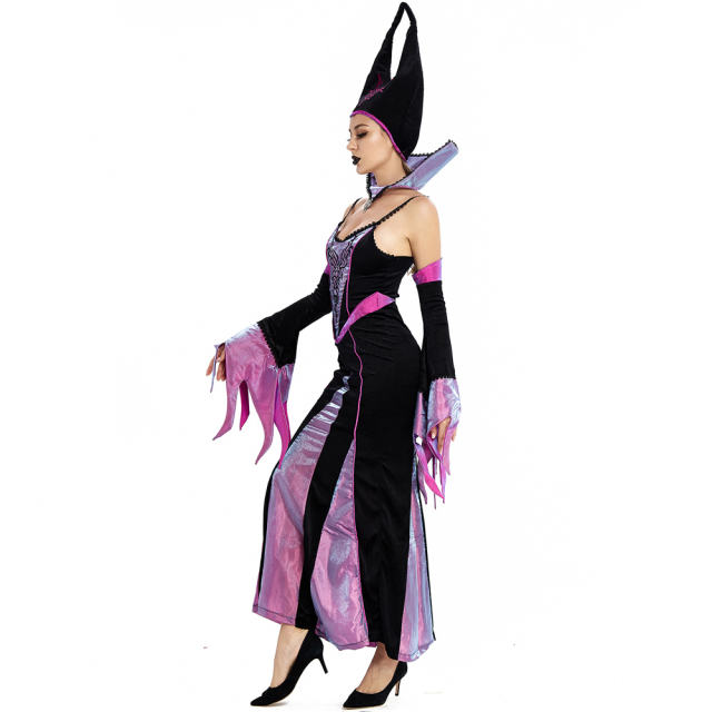 Sexy Witch Costume Vampire Evil Demon Queen Costume Magic Uniform PQMR9073
