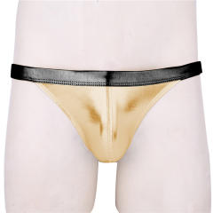 Male Fetish Underpants Faux Leather Men's Briefs PQXX6018C