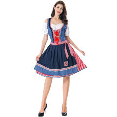 German Gavarian Dress Oktoberfest Costume October Folk Dance Uniform PQMR8165