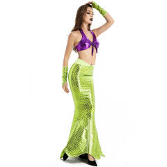 Women Game Uniforms Cosplay Halloween Costumes Mermaid Outfits PQMR3336