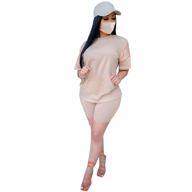 Leisure Tracksuits For Women Fashion Hip Pop Summer Streetwear PQCM765A