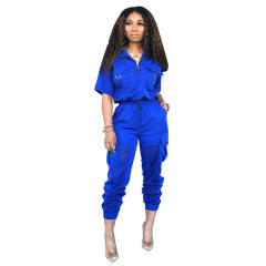 Summer Mesh Fashion Break Clothes Women's Two Piece Pants PQCM572A
