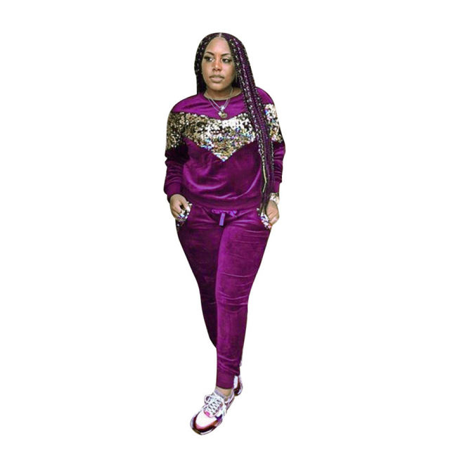 Chic Autumn Women's Two Piece Pants Spring Sweetheart Tracksuits PQCM278A