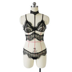 Eyelash Lace Lingerie Erotic Sexy Wire Free Underwear PQBS256