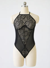 Lace Valentine Day Onesies Sexy Sheer Sleepwear PQBS266