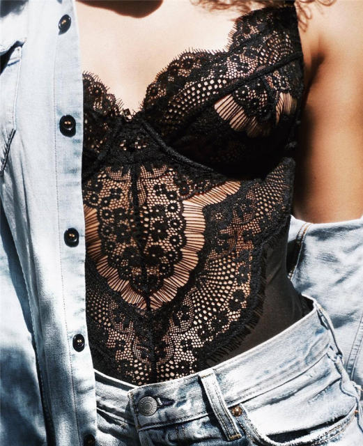Women Night Eyelash Lace Sleepwear Erotic Teddies Lingerie PQBS279B
