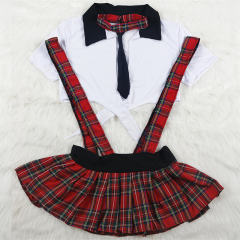 Sexy Schoolgirl Costume Women Plus Size Night Club Wear PQBS096