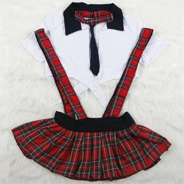 Sexy Schoolgirl Costume Women Plus Size Night Club Wear PQBS096