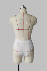 V-neck Lace Valentine Onesies Erotic Teddies Lingerie PQBS271A