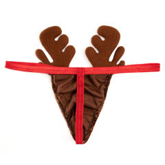 Men's Sexy Underwear Cute Cartoon Fawn T-string Gay Thong PQ7276