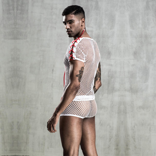 Sexy Doctor Costume For Men Gay Underwear Night Club Nurse Cosplay Uniform PQ7212