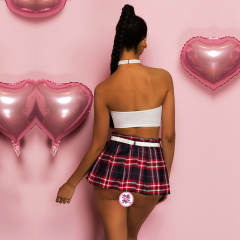 Sexy Student Uniform Carnval School Girl Cosplay Costume Schoolgirl Uniform PQ7012