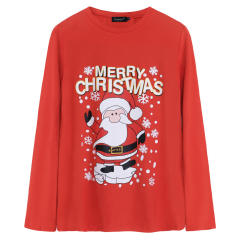 Long Sleeve Party Tops Christmas Printing Sweater Autumn T-shirt PQ22913C