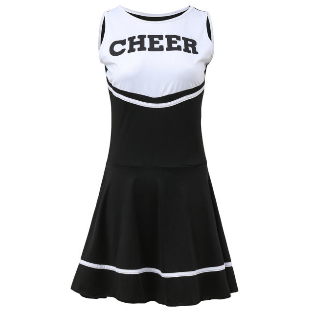 Green Color Cheerleaders Costume for Women School Girl Sport Uniform PQMR40E