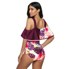 Floral Printed Beach Wear Women Fashion Plus Size 3XL Monokinis PQ2018C