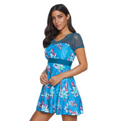 Women Super Size Swimwear 5XL Mesh Patchwork Beachwear PQ2021A
