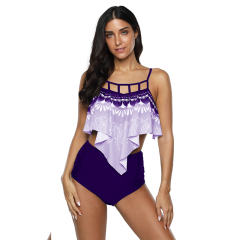 Women Super Size Tankinis Floral Printed Swimwear Plus Size Bikinis PQ2004A