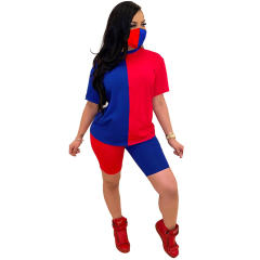 Contrast Color Skinny Casual Sexy Two Piece Pants PQ4205A