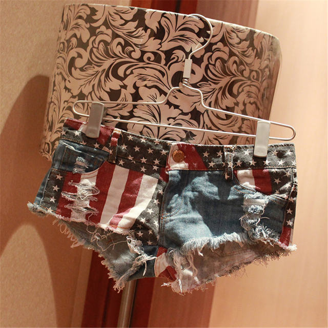 Summer Women's Low Waist Denim Shorts Sexy Beach Hot Pants PQMLY388