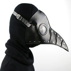Brown Halloween Party Props Steampunk Plague Beak Mask PQHG074B