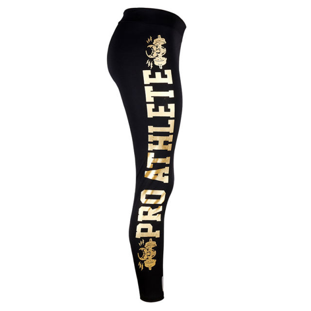 Golden Letters Offset Sweatpants for Women Sport Leggings PQOM1066