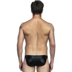 Erotic PU Underwear Faux Leather Mens Sexy Panty PQMP004A