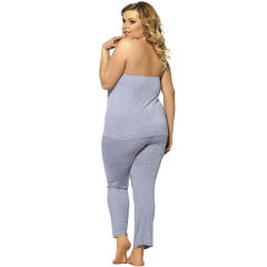 Plus Size Lingerie With Halter Tops Casual Home Wear Female Pajamas PQ80160C