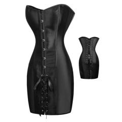 Imitation Satin Slim Corset Dress Palace Corset Night Club Dress PQ7380A