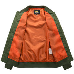 Super Size Casual Stand-collar Jacket Men's Pilot Baseball Sports Shirt PQ8807A