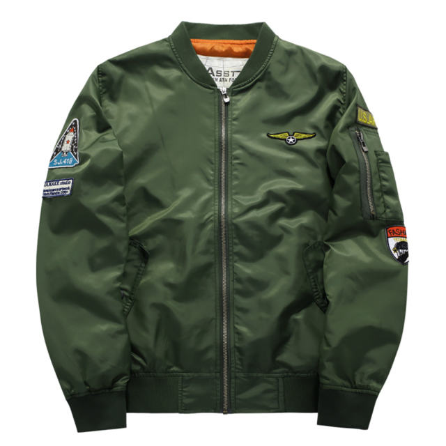 Men's Bomber Casual Jackets Autumn Sports Stand Collar Jacket PQ1616C