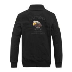 Winter Velvet Bomber Casual Jacket Men's Cotton Military Jacket PQ8303A
