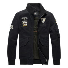 Plus Size Bomber Casual Jacket Men's Cotton Military Jacket PQ8302B