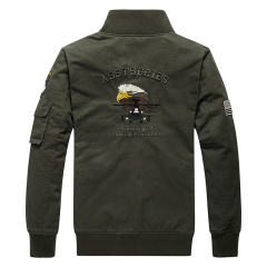 Men's Cotton Jacket Military Casual Plus Size Bomber Jacket PQ8302A