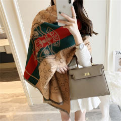 Warm Winter Shawl Retro Tassel Scarf Autumn Imitation Cashmere Scarf PQWJ-1B