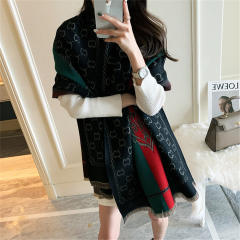 Warm Winter Shawl Retro Tassel Scarf Autumn Imitation Cashmere Scarf PQWJ-1B
