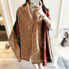 Warm Winter Shawl Retro Tassel Scarf Autumn Imitation Cashmere Scarf PQWJ-1B