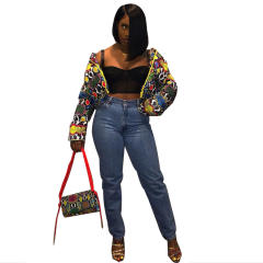 Women Camouflage Printed Coat Dyed Down Coat Winter Down Jacket PQ4547E