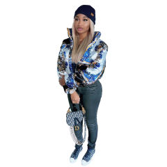 Fashion Winter Cotton Coat Down Coat Autumn Quilted Jacket PQ4555
