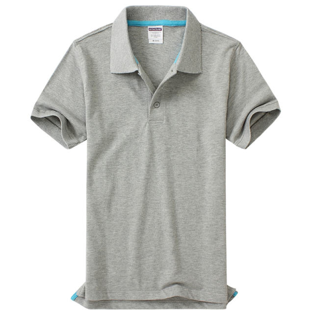 Black Pure Cotton POLO Shirts Men Lapel Workwear Women Advertising Shirts PQ4P002A